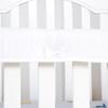 Минималистский белый бампер для детской кроватки - защитное ограждение для предотвращения столкновений в европейском и американском стиле