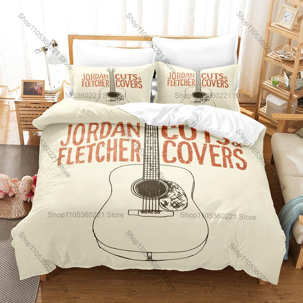 FLETCHER In Search Of The Antidote Dreamy Glow Portrait HD Print Bedding Set Duvet Cover + 2 Pillowcases Pop Teen Room Decor