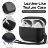 New For AirPods Pro 3 Earphone Case Leather Texture For AirPods Pro 3rd Generation Protective Case with Lanyard For AirPods Pro3