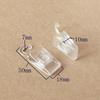 10PCS Transparent Plastic Hook Clip Portable Travel Mini Clothespin Socks Towel Clip