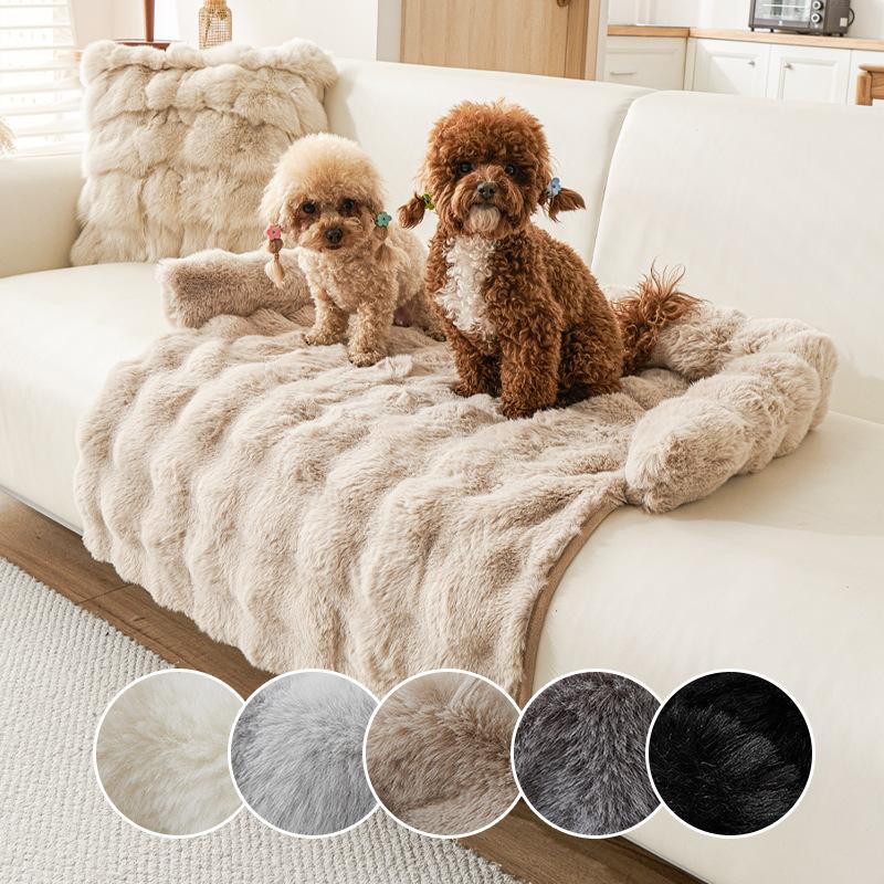 Winter Thick Non-Slip Plush Pet Pad for Dogs and Cats, 2026 Rabbit Fleece Pet Mat, Cozy Warm Pet Bed, 75*75cm