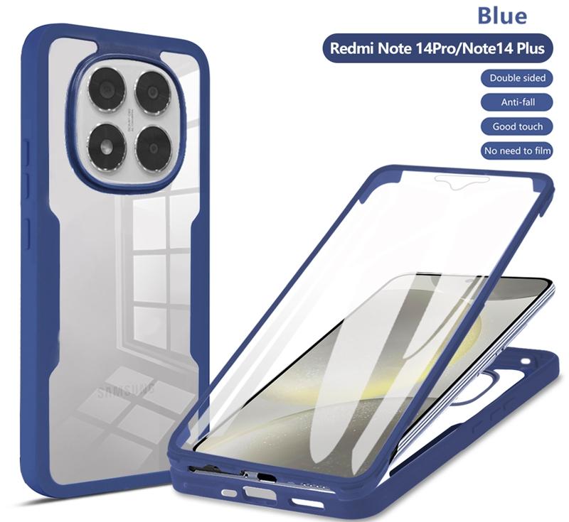 Для POCO X7 5G Чехол Противоударный 360° Двусторонний Полный Чехол для Корпуса Для Xiaomi POCOX7 Poko Little X7 X 7 Силиконовый Чехол