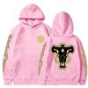 Аниме Black Clover Black Bulls Squad Emblem Hoodies Yami Asta Magic Knights Толстовки Мужские Женские Повседневные Harajuku Streetwear