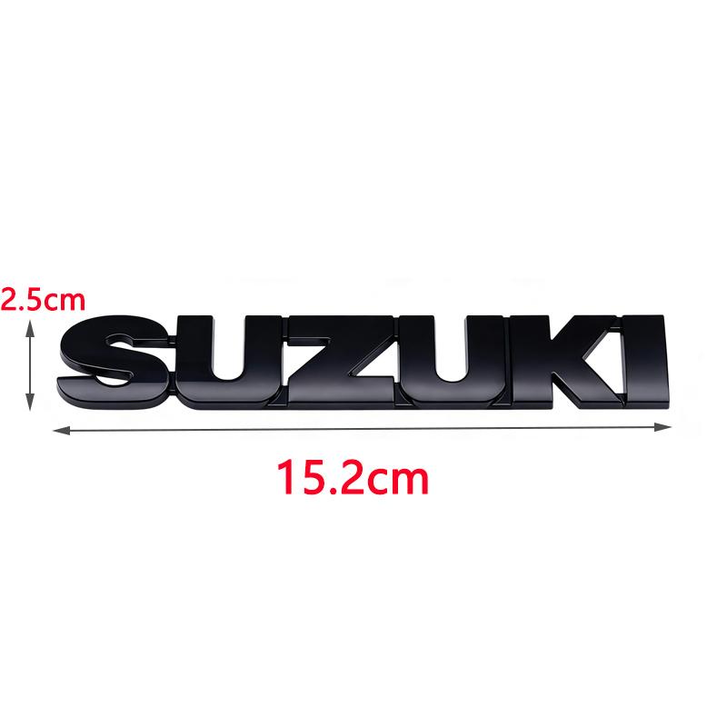 ABS Логотип Suzuki Эмблема Буквы Наклейка Значок на Задний Багажник Автомобиля Для Suzuki Swift Samurai Vitara SX4 Jimny Alto Kaiser Ingnis DZire