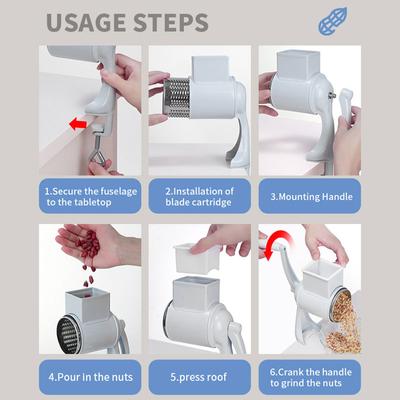 Зерновая мельница ручная мельница из алюминиевого сплава ручной настольный зажим фрезерный станок для домашней кухни коммерческая шлифовальная гайка