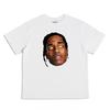 Футболка в стиле Хип-Хоп Певец Asap Rocky Рэп Тема TNG Печатный Чистый Хлопок Мужчины и Женщины