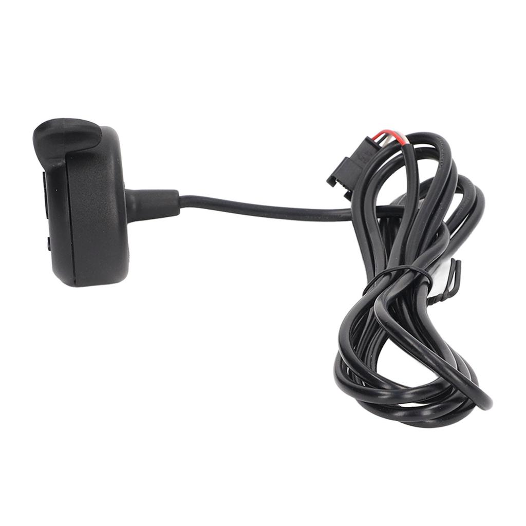 E Bike Throttle Durable ABS Metal Easy Operation SM Plug E Bike Thumb Accelerator For 24V 36V 48V
