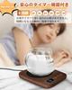 [Stay Warm] Cup Warmer, Coffee Warmer with Gravity Sensor, Cup Heater, and Coaster, Temperature Control (85°C), Timer, Mug Warmer, Desk-Mounted,