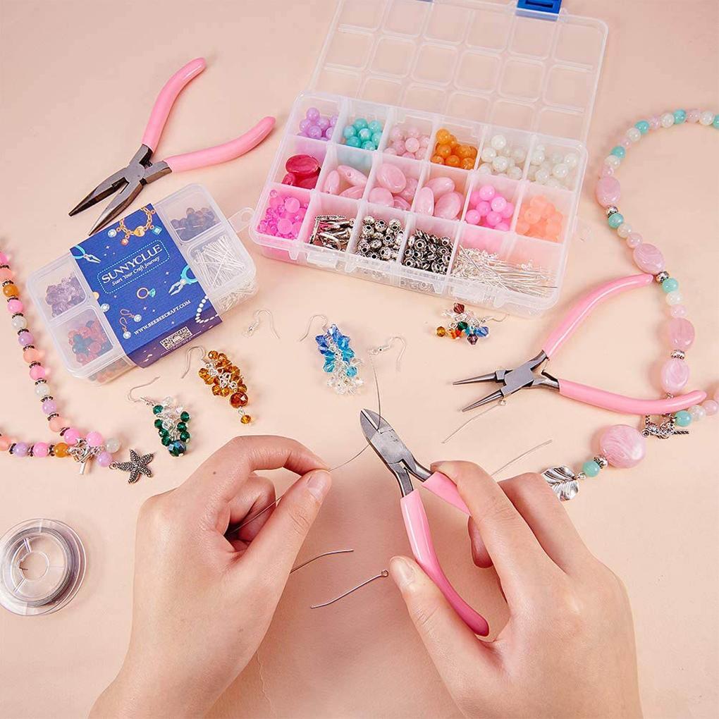 Hand Plier DIY Beading Jewelry Making Handmade Equipment Steel Beadwork Wire Wrapping Breaking Twisting Crafting Home