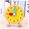 Lyyxjsltd 1 шт. образовательная игрушка для времени обучающие часы часы для детей студенческие обучающие часы детские часы игрушка для детей дошкольного возраста деревянная (желтый)