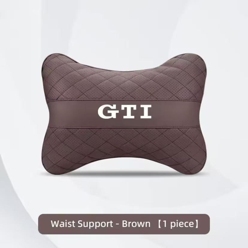 Car Seat Head Support Cushion Lumbar Pillow Interior Accessories For VW GTI Polo Golf Passat Tiguan Arteon CC Taigo T-ROC HubCap zq7