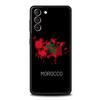 Чехол для паспорта и телефона с флагом Марокко для Samsung Galaxy S24 S23 S22 S20 Ultra S21 FE 5G S10 S9 Plus S10E S8 Note 20 Мягкий черный чехол