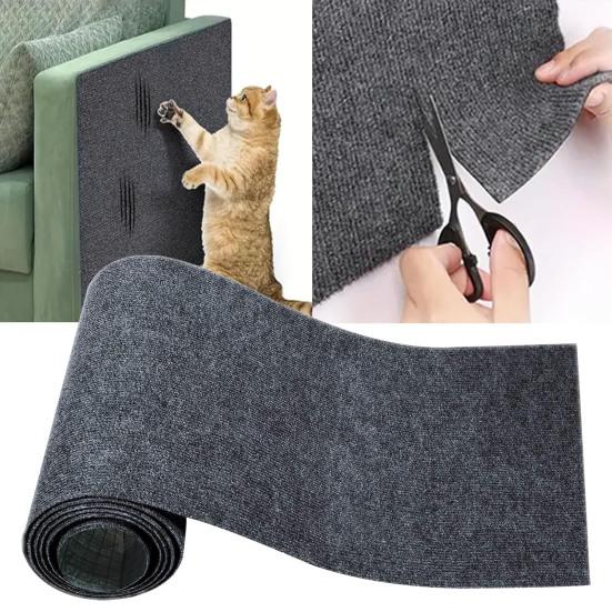 39,4"x15,8" самоклеящийся коврик для кошек, обрезаемый, самодельный коврик для кошек, коврик для дивана, стены, двери, кошачьих деревьев, защита от царапин на мебели