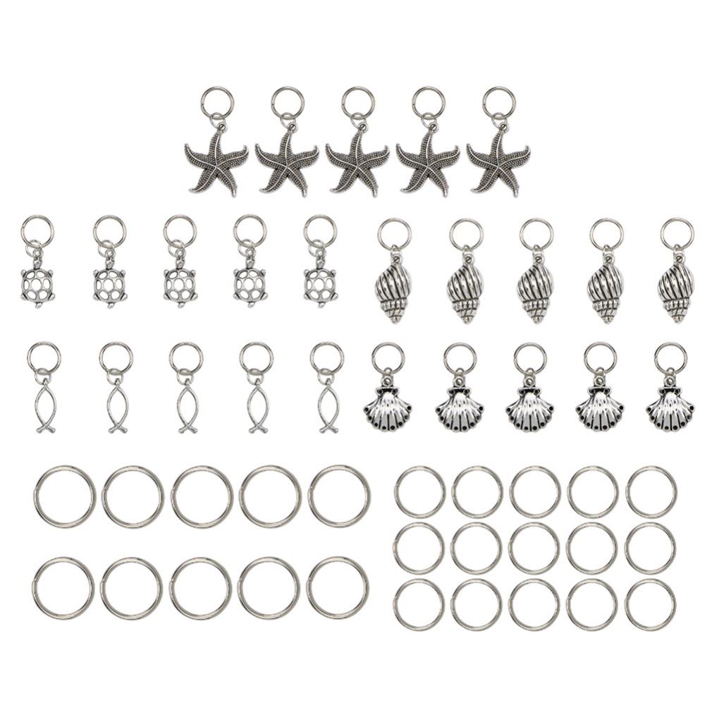 50pcs Alloy Alloy Pendants Accessories Vintage Handcraft Pendants Accessories Necklace Making