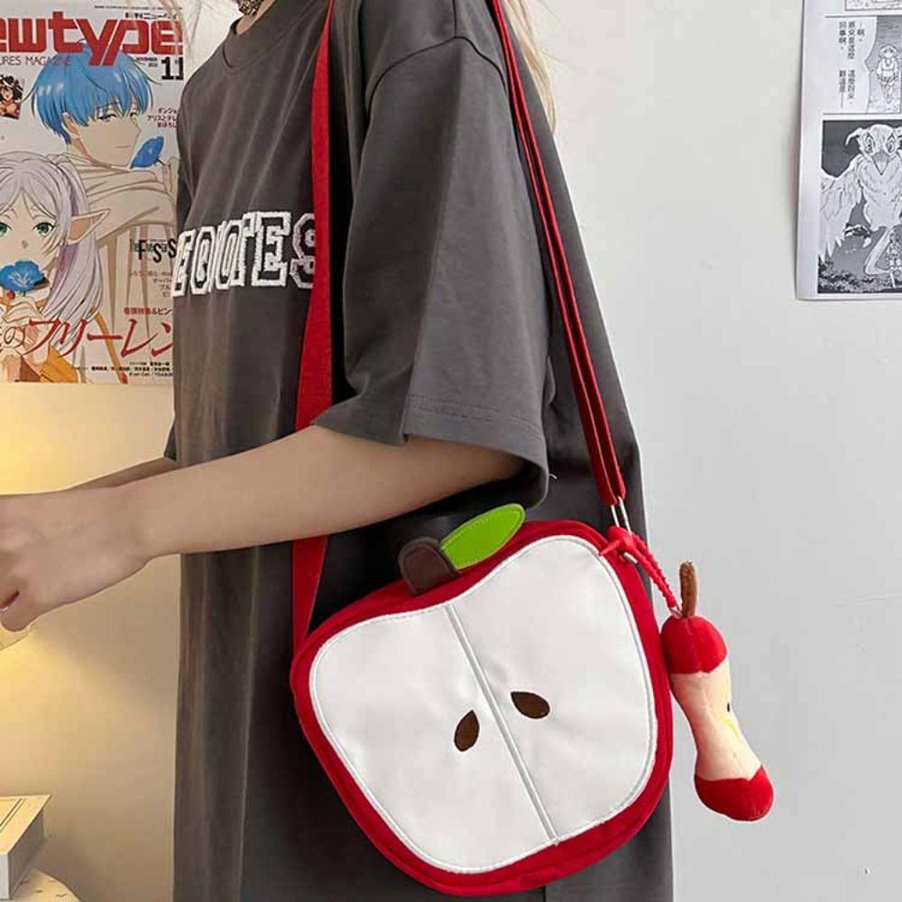 Pear Fruits Shape Crossbody Bag Harajuku Mobile Phone Pack Waterproof Funny Shoulder Bag Outdoor