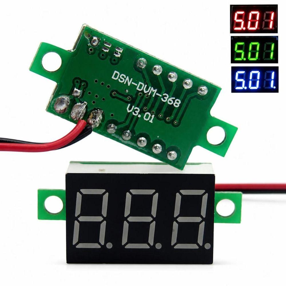 0.36inch Digital Voltmeter Panel LED Display Volt Gauge Display Portable LED Voltage Tester RV