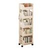 Trolley Bookshelf Movable Bookshelf Mobile Kitchen Storage Rack Snack Cart Storage Rack Multi-Layer Storages Shelve With Wheels