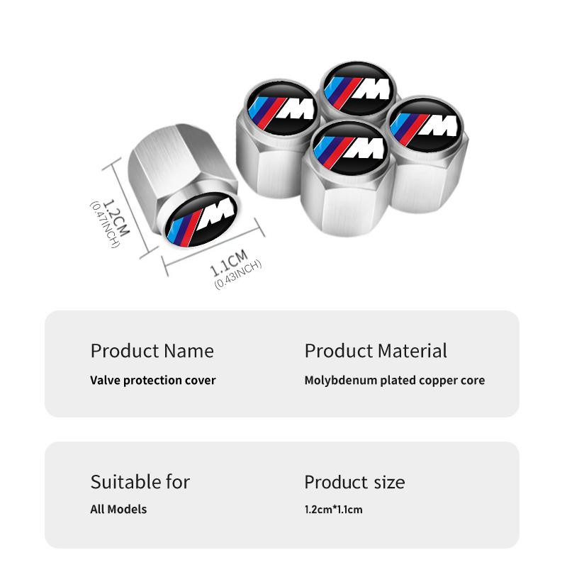 5 шт. Колпачки вентилей автомобильных шин Защита от кражи Алюминиевые колпачки штоков колесных шин Для BMW E70 E91 E30 G30 E53 M3 M5 X6 X4 X7 E92 E93 X1 X3 X5