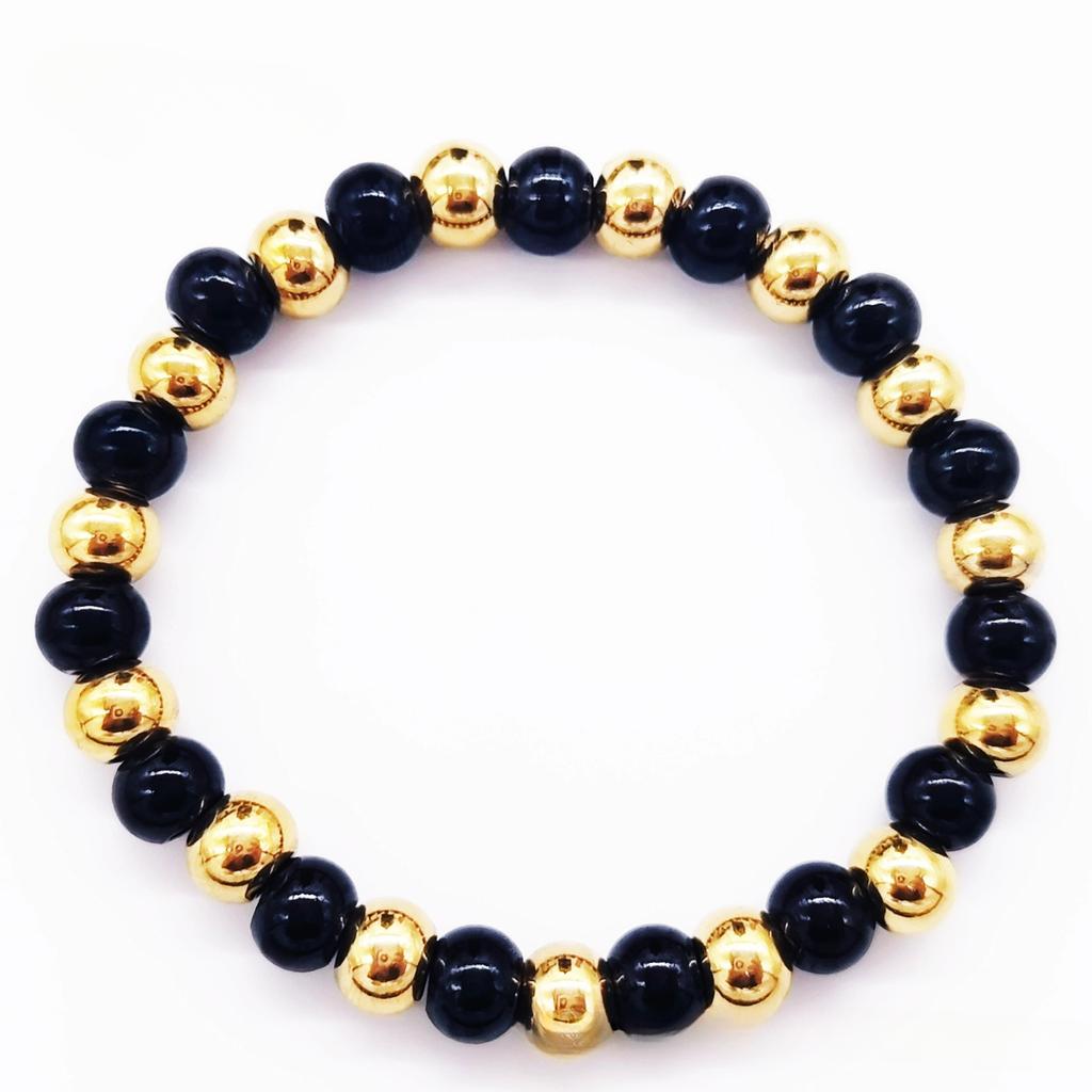 8MM Stainless Steel Bracelet Women Bead Bracelet for Women Men Jewelry Couple Bracelet Charm Bracelet Jewelry Accessory Gift