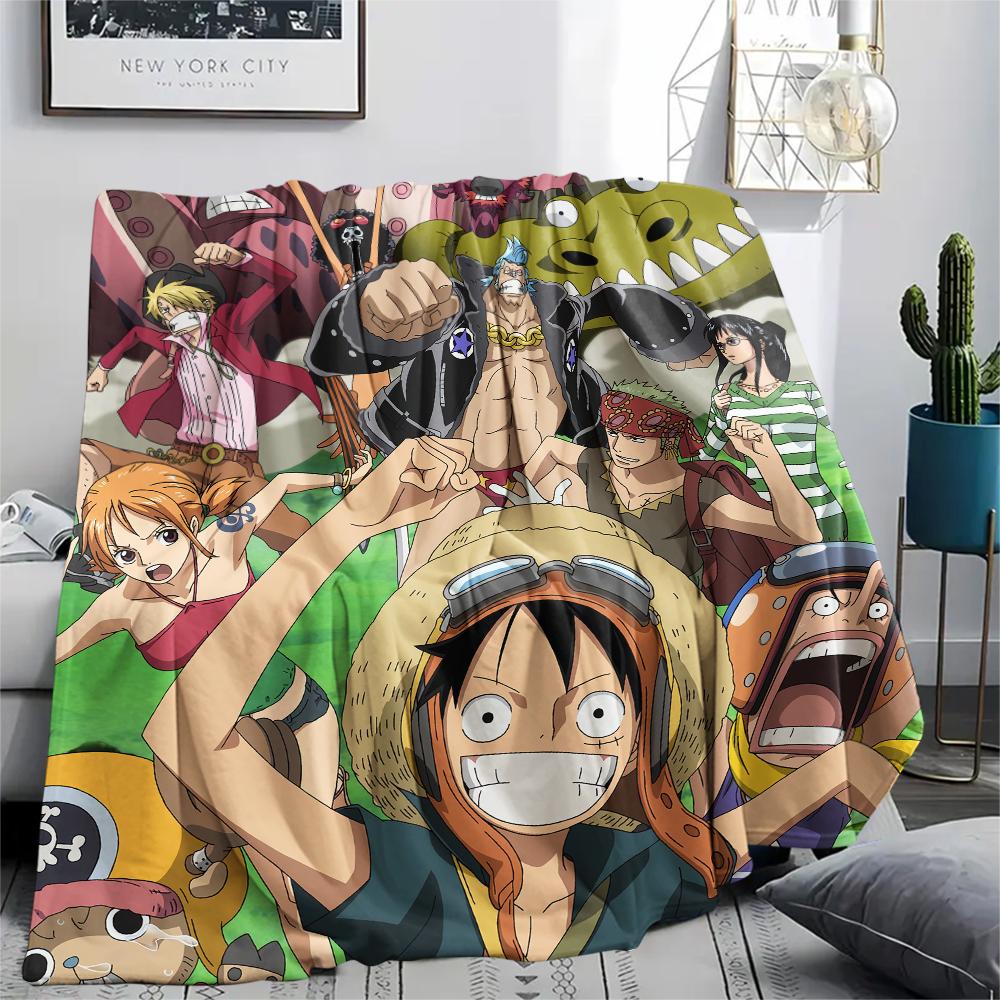 One Piece Straw Hat Grand Fleet Blanket, Warm Throw for Home Use, Great Gift for One Piece Lovers.chl