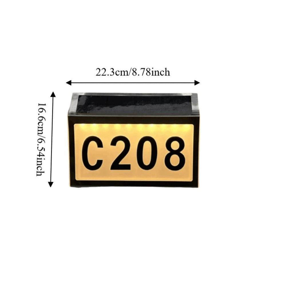 Durable Solar LED House Number Waterproof LED Exterior Fence Lamps Villa Hotel