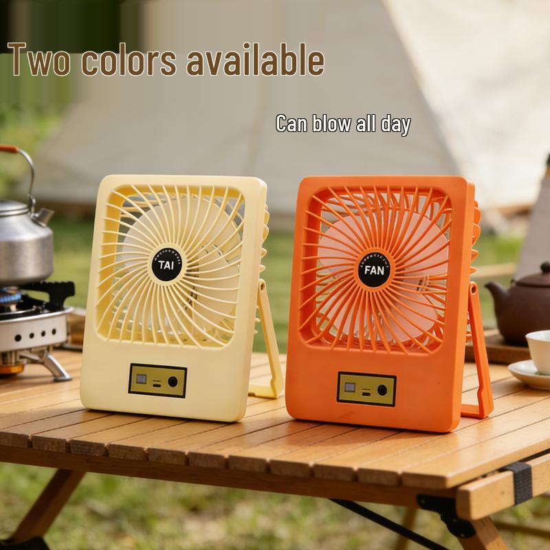 Ultra-thin Rechargeable Desktop & Hanging Silent Fan for Students & Office
