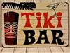 1dTiki Bar Aloha Жестяная табличка Декор для пляжной вечеринки Мужская берлога Гавайи Гавайский