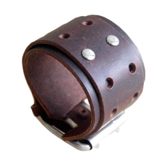 Прохладный браслет из искусственной кожи для мужчин и женщин, браслет в стиле панк, ювелирный подарок