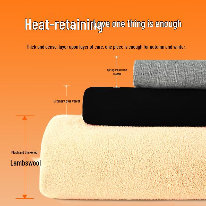 Miniso Men's Winter Lamb Fleece Lined Joggers