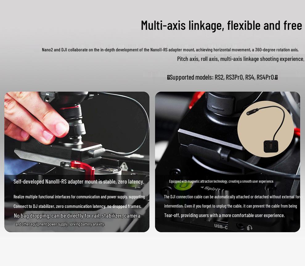 8iFootage Mark Shark Nano Gen 2 Electric Slider with DJI Stabilizer & Face Tracking