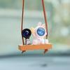 Rabbit Astronaut Car Decoration Pendant Car Hanging Ornaments Auto Rearview Mirror Pendant Car Hanging Pendant