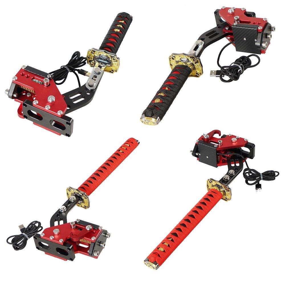 Катана ручной тормоз 15/26 см квадратная пластина самурайский меч ПК SIM имитация гоночной игры для G25/27/29 T300 T500 без зажима