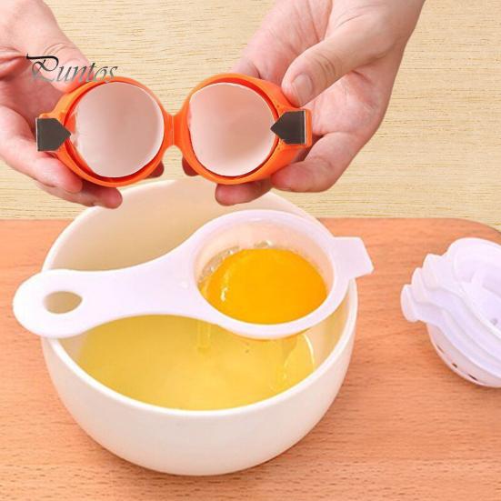 2 шт. Инструмент для вскрытия скорлупы яиц, яичный нож, нержавеющая сталь, портативный инструмент для вскрытия яиц, ручной сепаратор для приготовления яиц