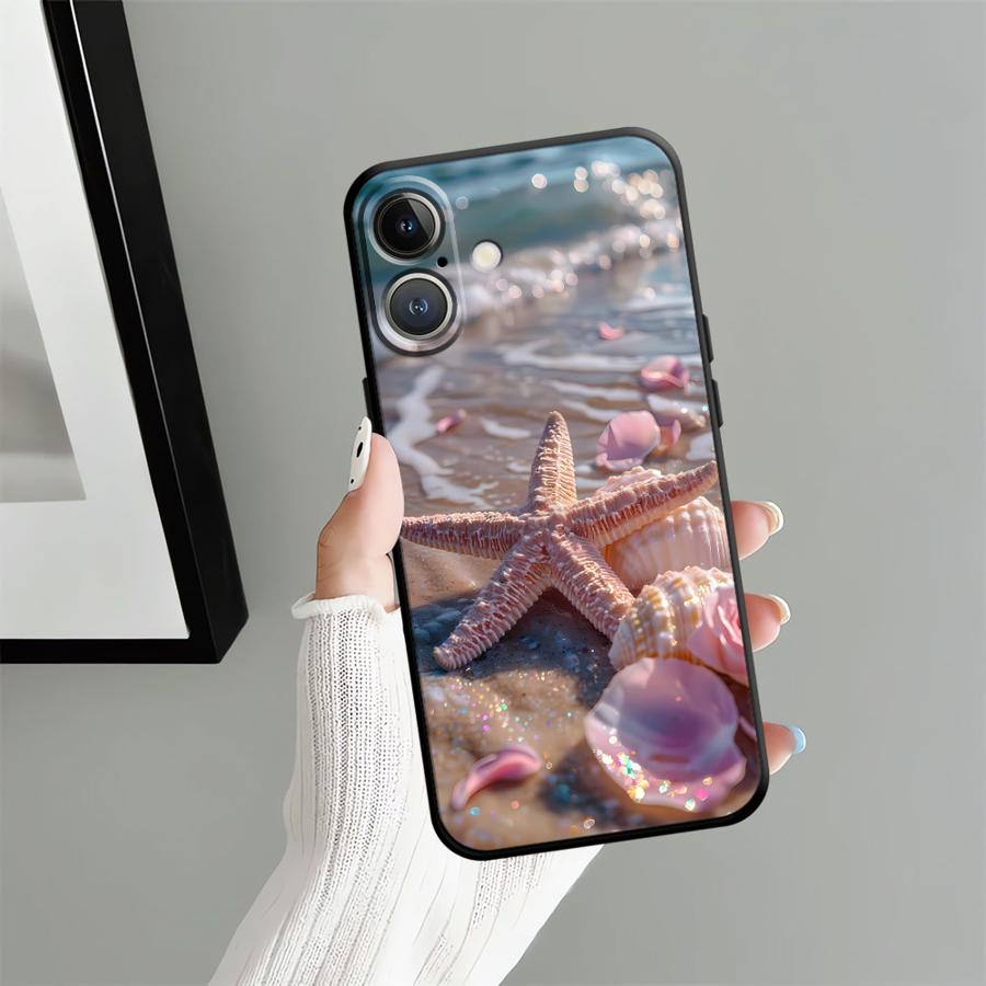 Чехол для телефона Apple iPhone 13 17 Pro Max 12 14 11 Air 16 15 Pro 7 8 XR XS MAX Funda Чехол для телефона с рисунком «Морской пейзаж»