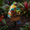 Waterproof Animal Light Solar-Powered Parrot Garden Light, Stake Lamp with Auto LED Path On/Off, Bird Decorative for Outdoor Patio Pathway