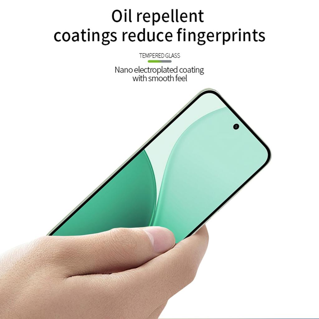 For Oppo Reno14 5G Screen Protector MOFI 9H Full Glue Full Coverage High Aluminum-Silicon Glass Film