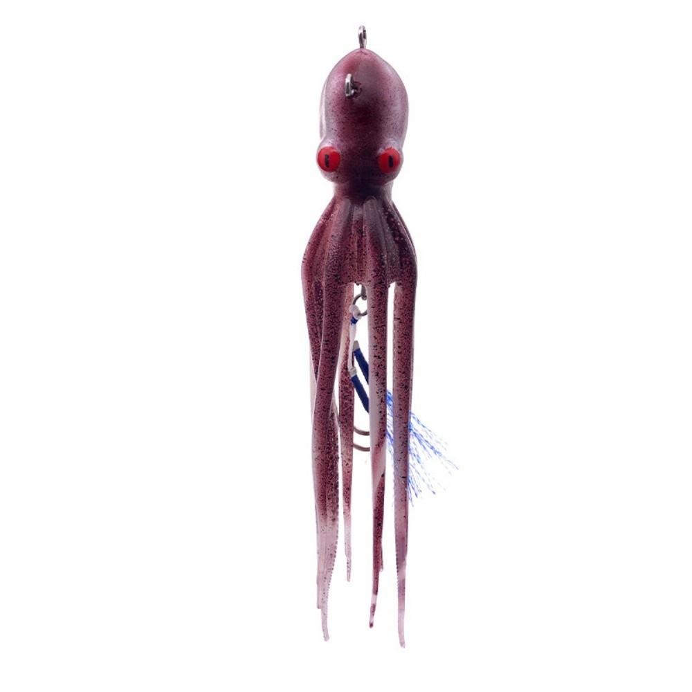 TPE Material Slow Pitch Jigging Bait 175g Weight Octopus Squid Jig Trolling Jig Bait Slow Trolling