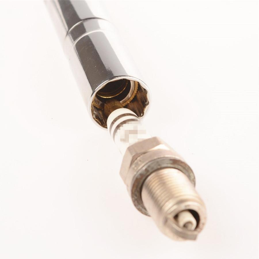 Магнитный свечной ключ 65 мм 3/8 14 мм Инструмент для снятия свечей зажигания Хром