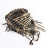 Unisex Scarf Cotton Shawl with Tassels Plaid Pattern Keffiyeh Scarf for Winter Work Street Wear