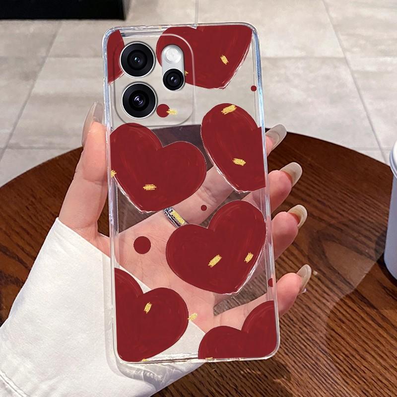 Чехол для OPPO Reno 15 Pro Mini Case CPH2813 Эстетичный Модный Милый Кот Мультяшный Мягкий Силикон Задняя Крышка Прозрачный Чехол для Телефона