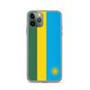 Coque iPhone - Multicolore - Drapeau Rwanda - Souple - Compatible iPhone 11 Pro - Design Unique