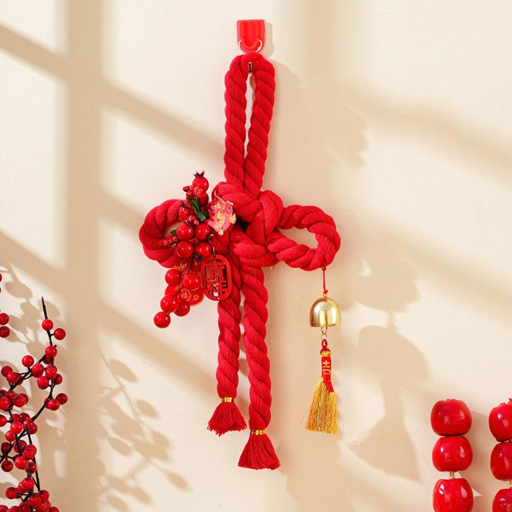 Handcrafted New Year Decoration DIY Lucky Charm Chinese Knot Ornaments Tassel Hanging Design Spring Festival Decorations