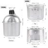 Zinc Zinc Alloy Hiking Backpacking Camping with Cover Bag Cookware Set Wood Stove Cup Kit Canteen Cup