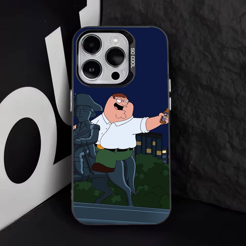 F-Family Смешной G-Парень Для iPhone 17,16,15,14,13,12,11,Pro,Max,Plus,E,Air,Mini Черный ТПУ Чехол для Телефона