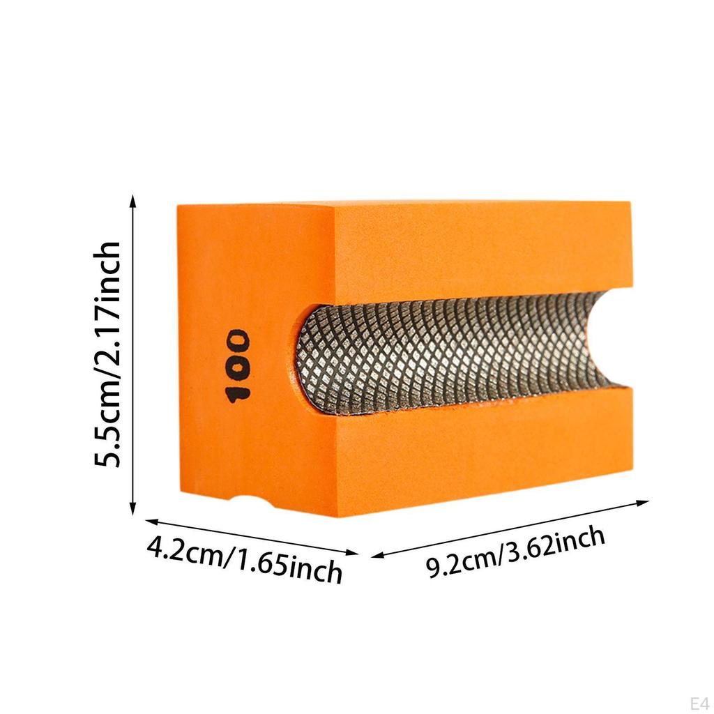 Вогнутый ручной шлифовальный блок ARC Edge Tool Многофункциональный алмазный полировальный диск