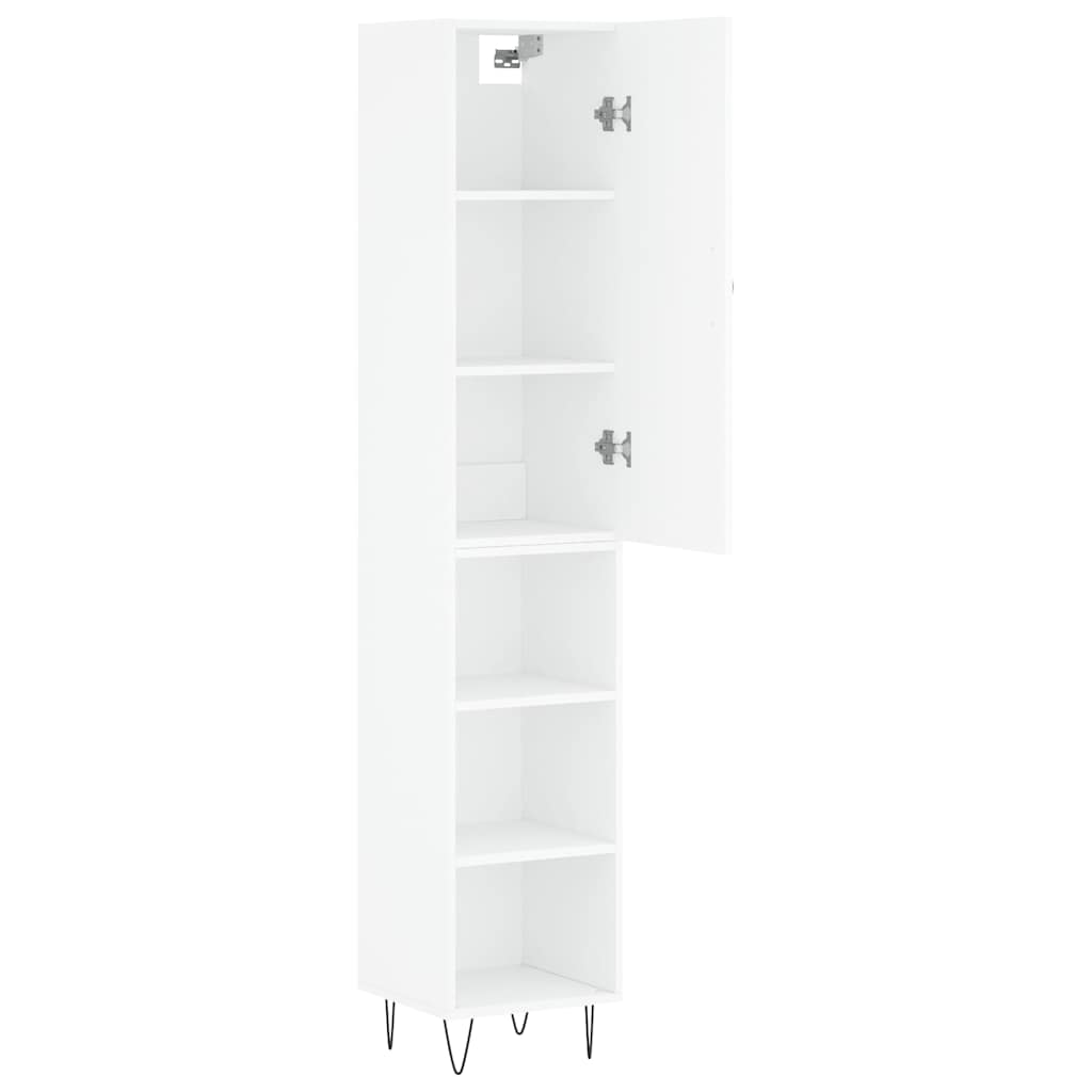 Highboard White 34.5 x 34 x 180 cm Particleboard