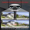2024 Новая двойная линза, широкоугольная панорамная Wi-Fi POE IP-камера с углом обзора 180°, наружная камера наблюдения за человеком/автомобилем с автоматическим отслеживанием