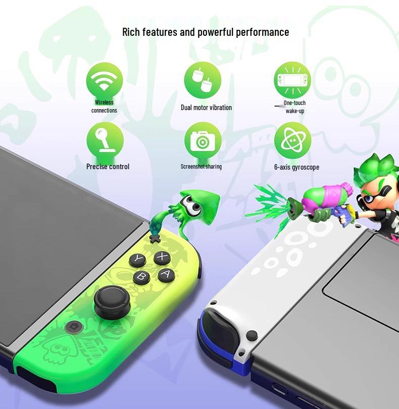 Контроллеры Joy-Con второго поколения (Лево право) с полной функциональностью: Поддержка NFC, Bluetooth, Ring Fit, Будильник, Вибродатчик.