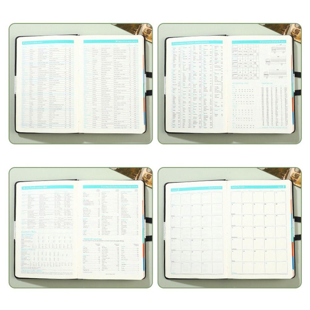 12 Months A5 Agenda Planning Notebook Wear-resistant To-do List Notebook Student