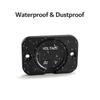 Digital Voltage Meter DC 12-24V Waterproof Round Meter Car Voltmeter with LED Digital Display Panel for Car Motorcycle Boat RV
